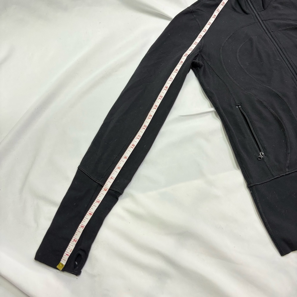 Lululemon In Stride Full Zip High Collar Jacket No Size Dot Approx 4 Black - Picture 8 of 8